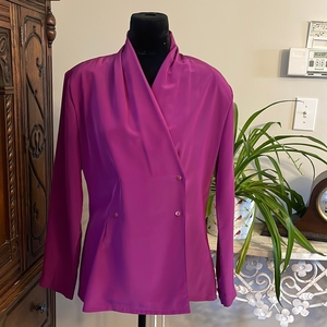 Pendleton Country Sophisticates Purple‎ Blouse size 10